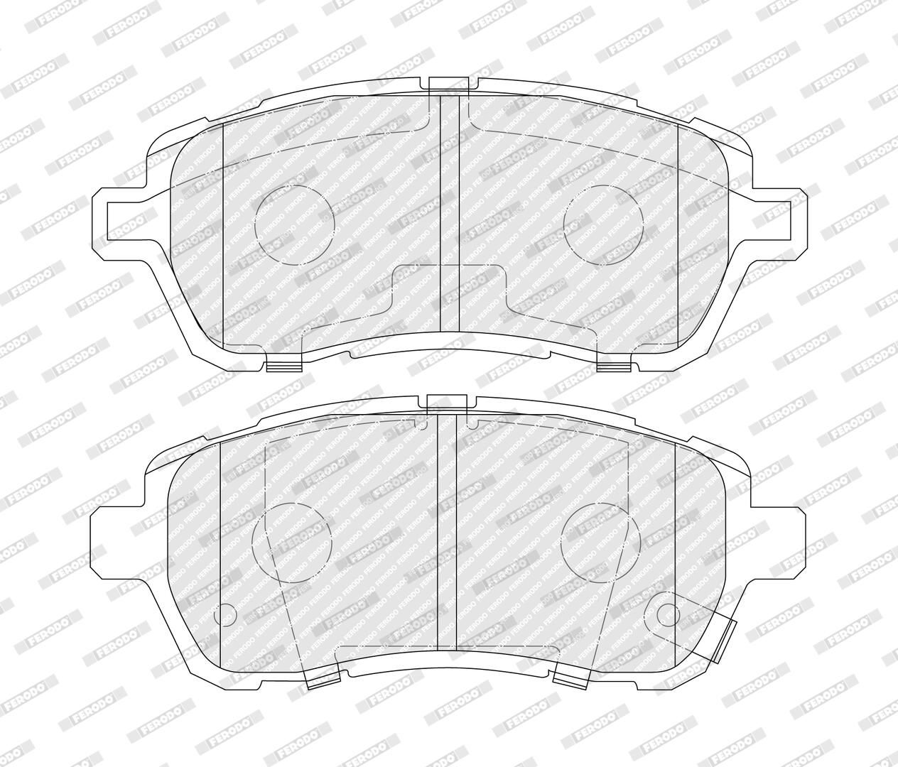 Bremsbelagsatz, Scheibenbremse
