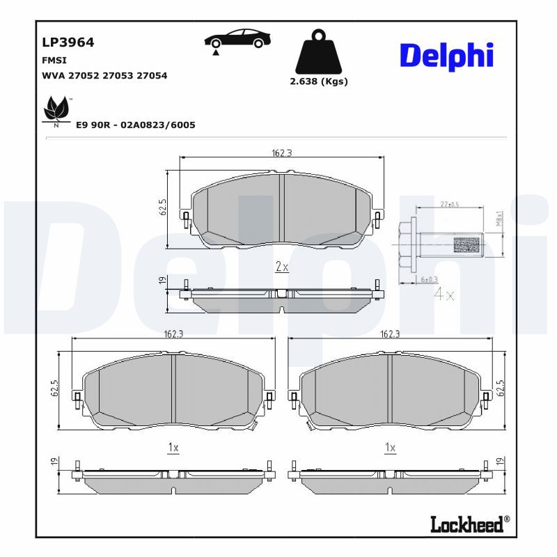 Bremsbelagsatz, Scheibenbremse