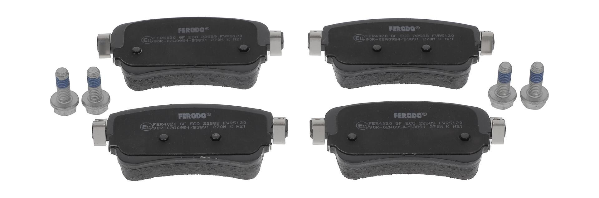 Bremsbelagsatz, Scheibenbremse