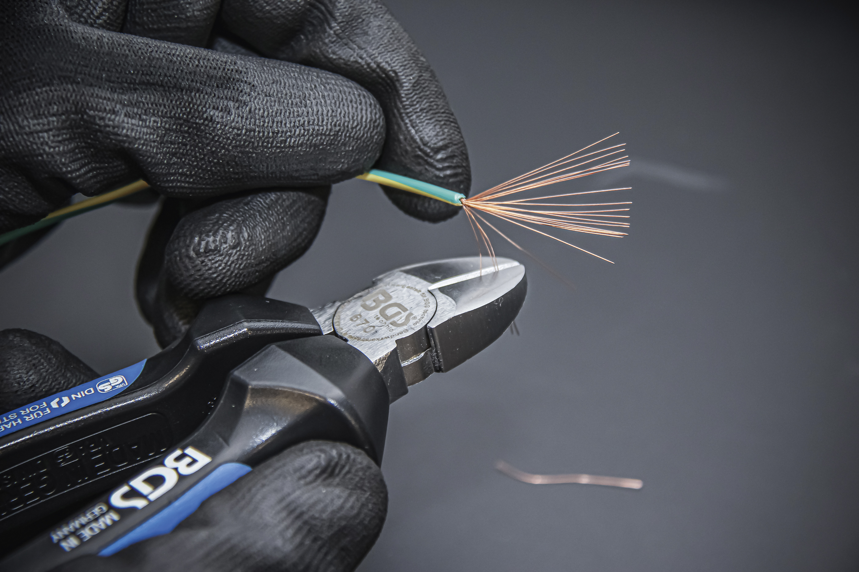 BGS Seitenschneider | für harten Draht | 160 mm