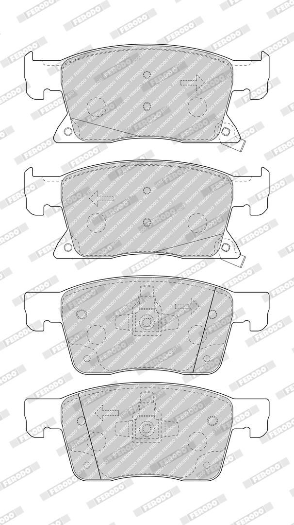 Bremsbelagsatz, Scheibenbremse
