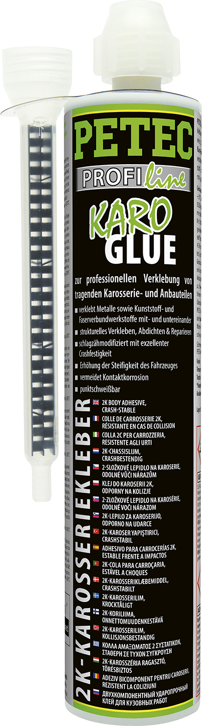 Petec Karo Glue 2K Karosseriekleber Karosserie Kleber 195 ml