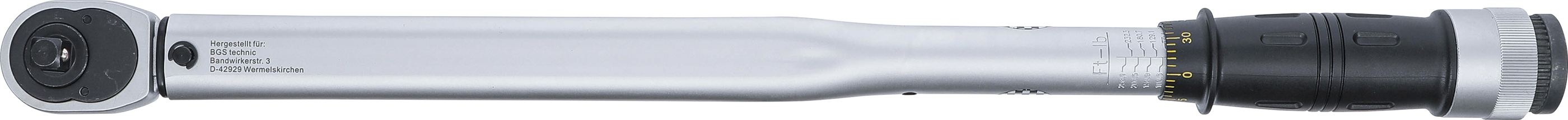 BGS Drehmomentschlüssel | Abtrieb Außenvierkant 12,5 mm (1/2") | 70 - 350 Nm