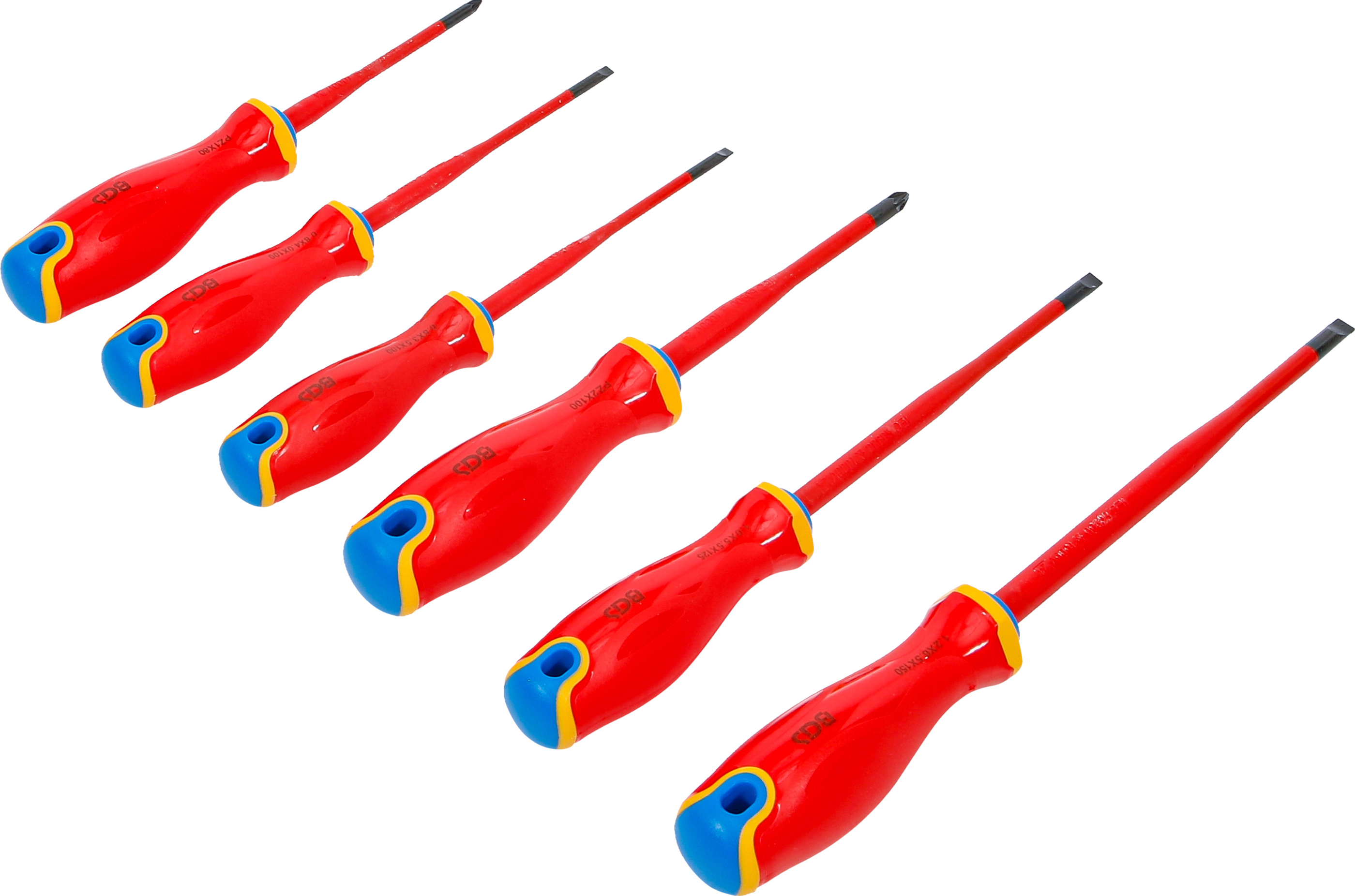 BGS VDE-Schraubendreher-Satz | extra dünne Spitze | 6-tlg.