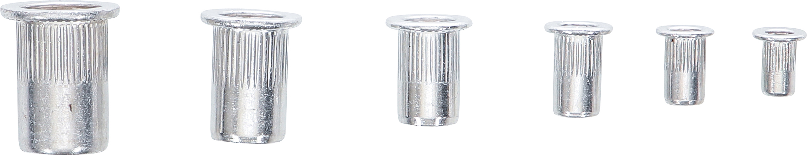 BGS Nietmuttern-Sortiment | Aluminium | 150-tlg.