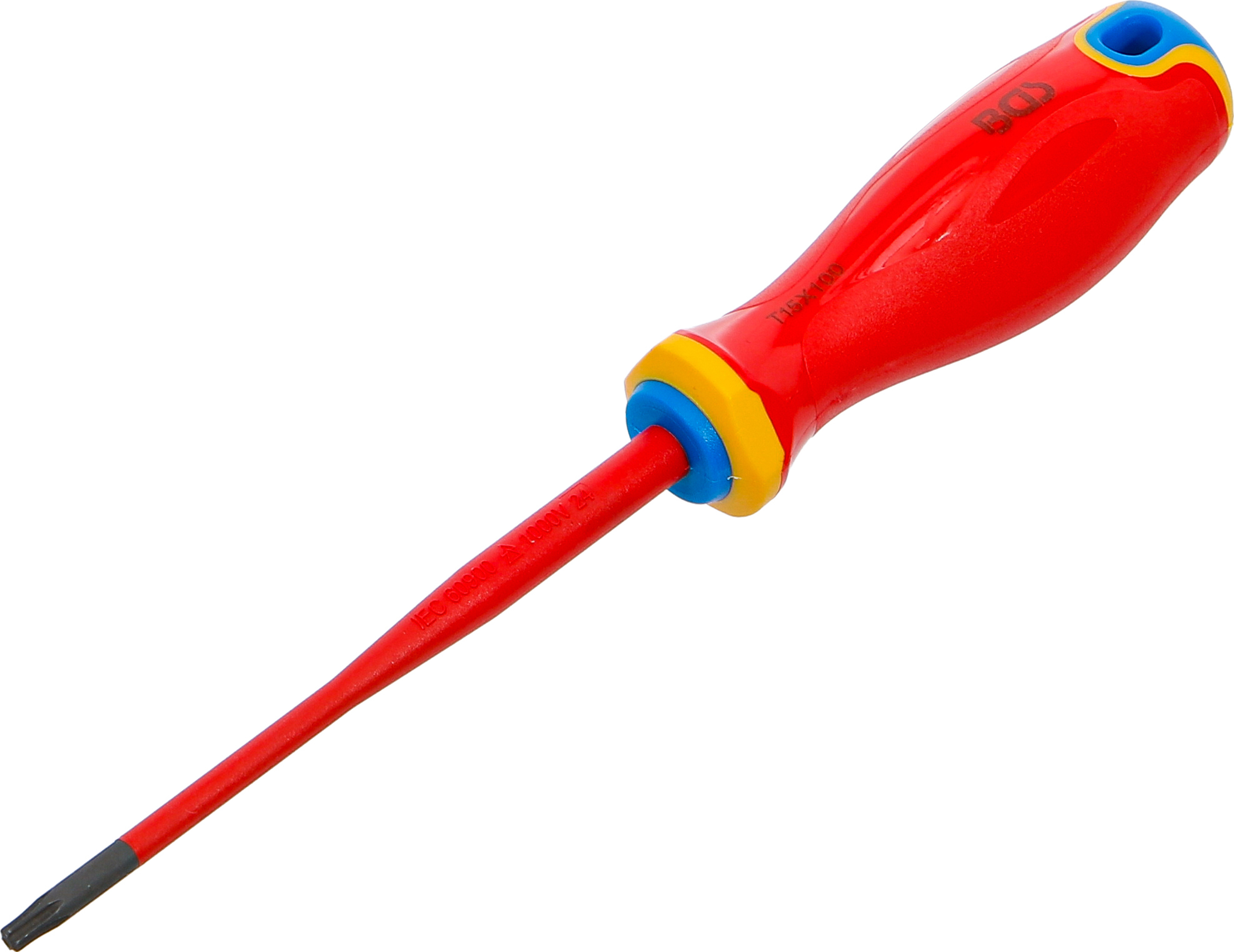 BGS VDE-Schraubendreher | extra dünne Spitze | T-Profil (für Torx) T15