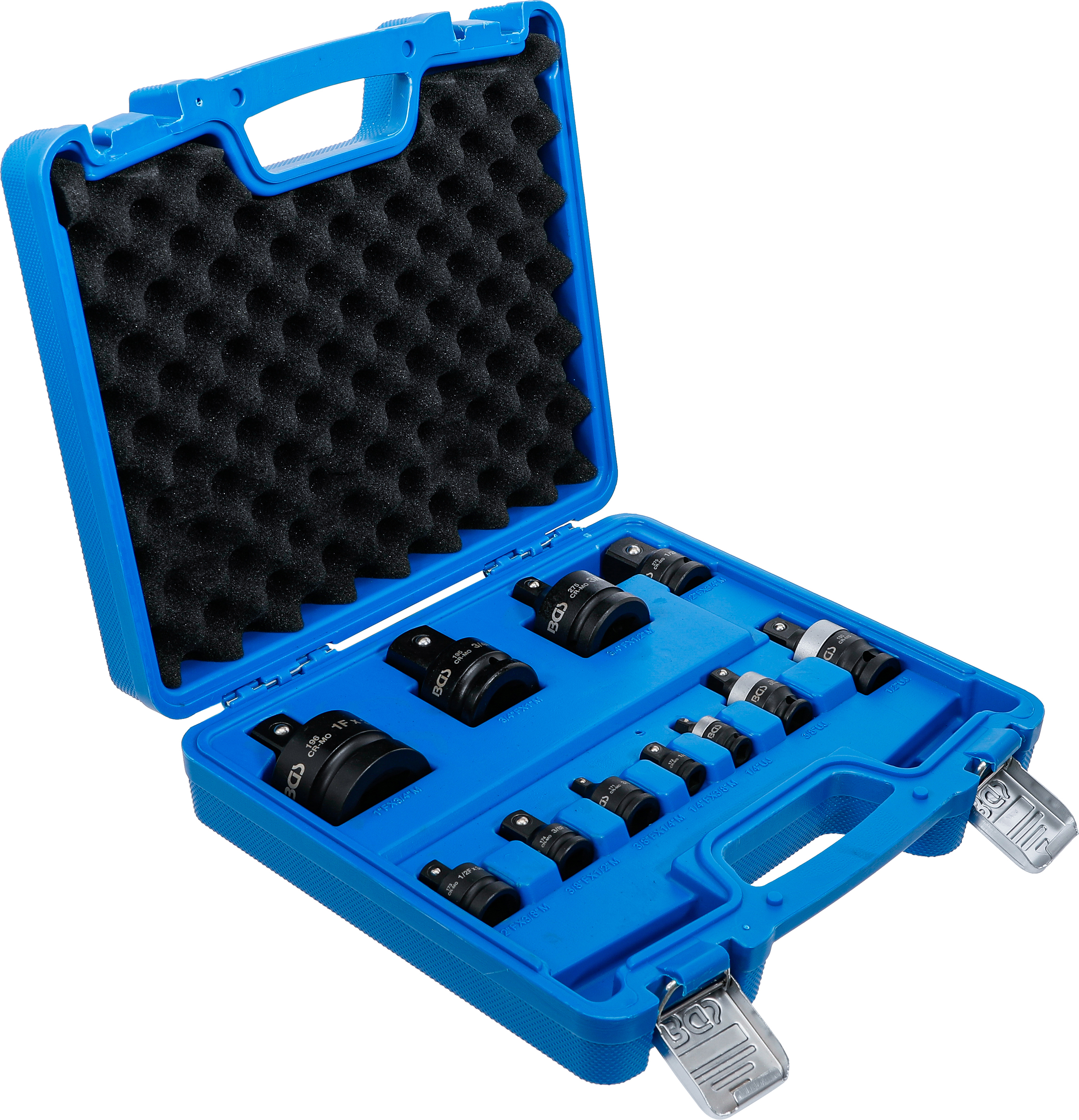 BGS Kraft-Adapter- und Kugelgelenk-Satz | 6,3 mm (1/4") - 25 mm (1") | 11-tlg.