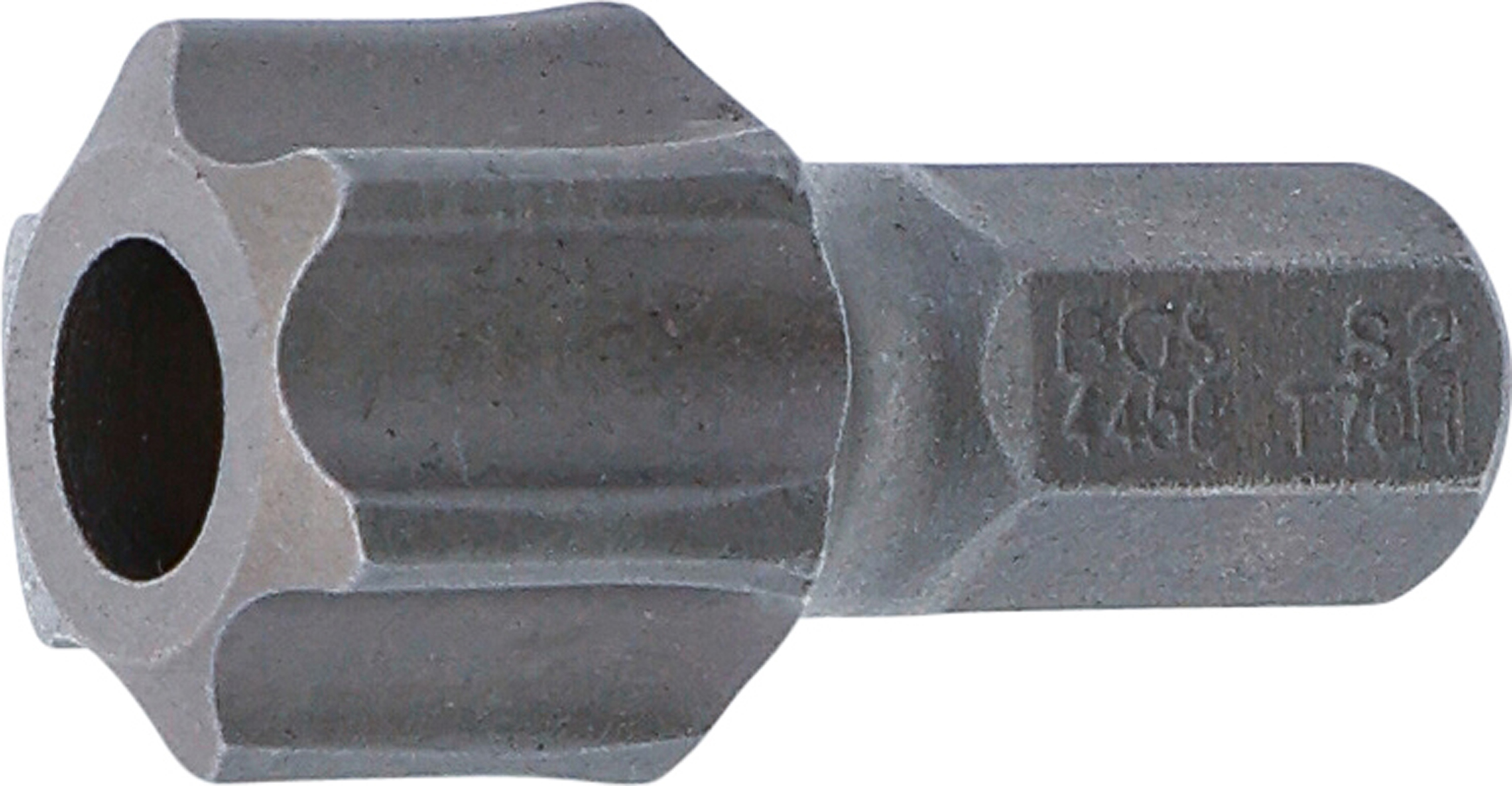 BGS Bit | Länge 30 mm | Antrieb Außensechskant 8 mm (5/16") | T-Profil (für Torx) mit Bohrung T70