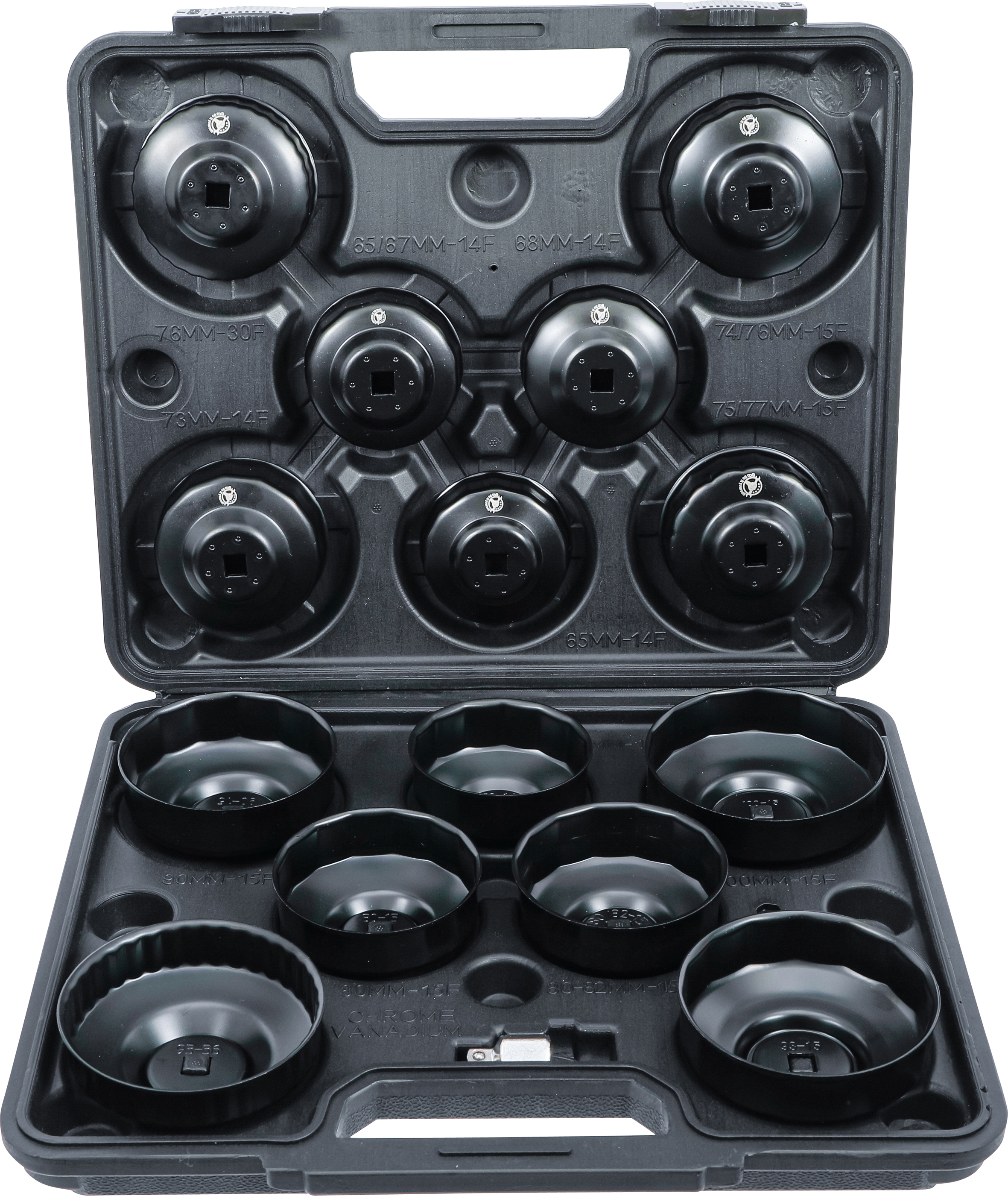 BGS Ölfilterschlüssel-Satz | Antrieb Innenvierkant 10 mm (3/8") | 14-tlg.