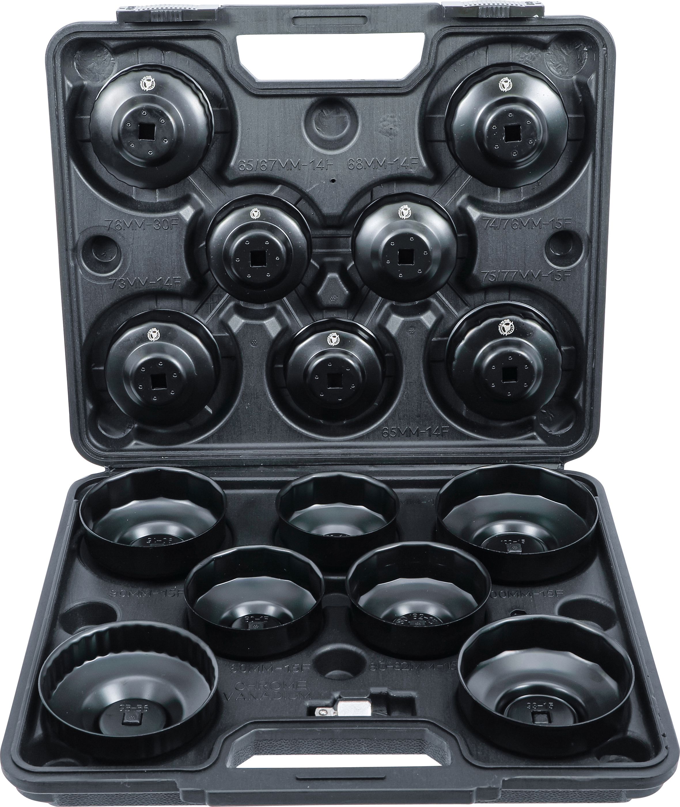 BGS Ölfilterschlüssel-Satz | Antrieb Innenvierkant 10 mm (3/8") | 14-tlg.
