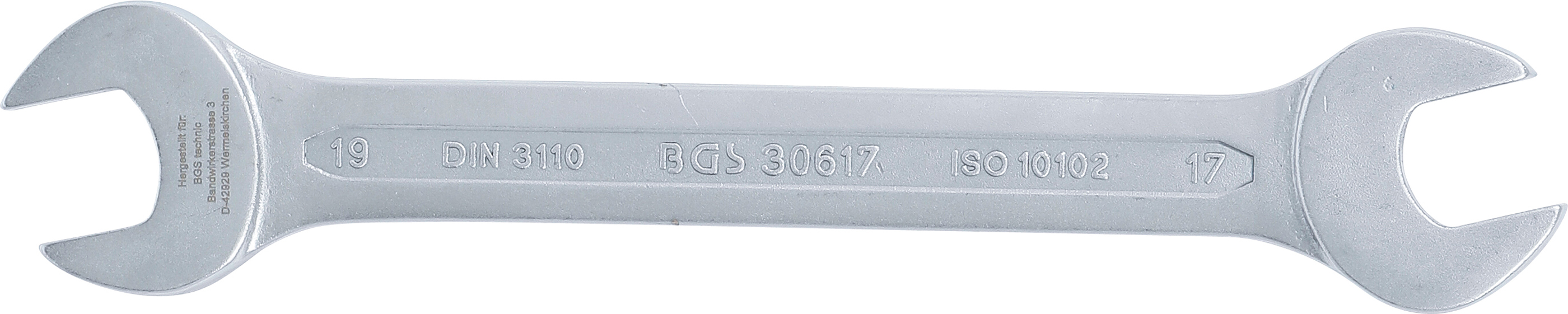 BGS Doppel-Maulschlüssel | SW 17 x 19 mm BGS Doppel-Maulschlüssel | SW 17 x 19 mm