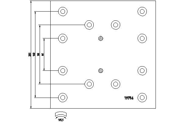 Bremsbelagsatz, Trommelbremse