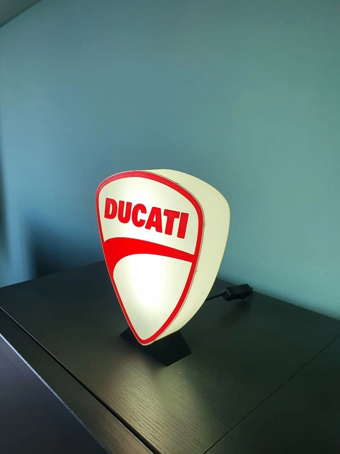 Ducati Lampe Ducati Logo Motorrad Lampe Tischlampe