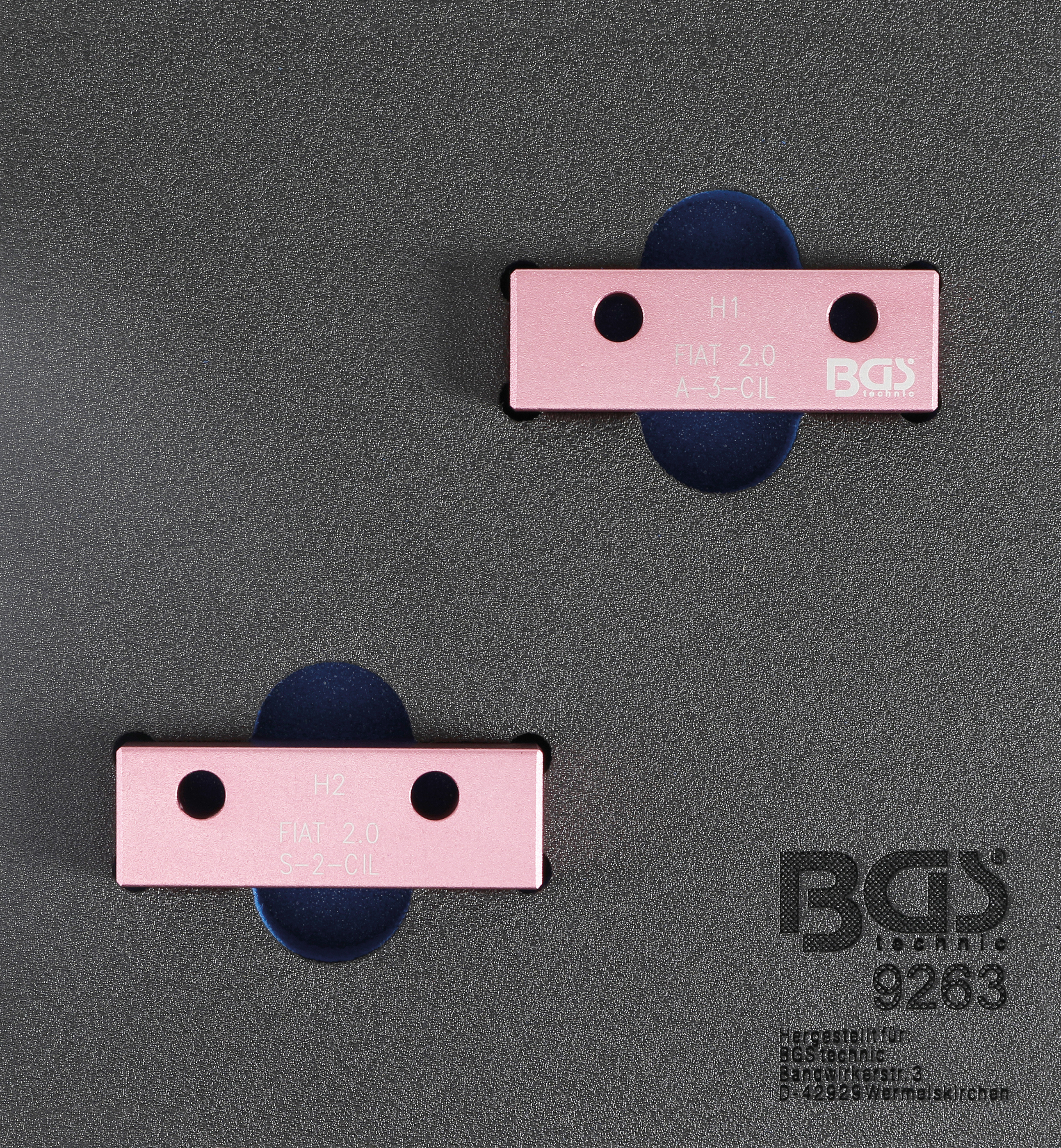 BGS Werkstattwageneinlage 1/6: Nockenwellen-Arretierwerkzeug-Satz | für Fiat 2.0l 20V