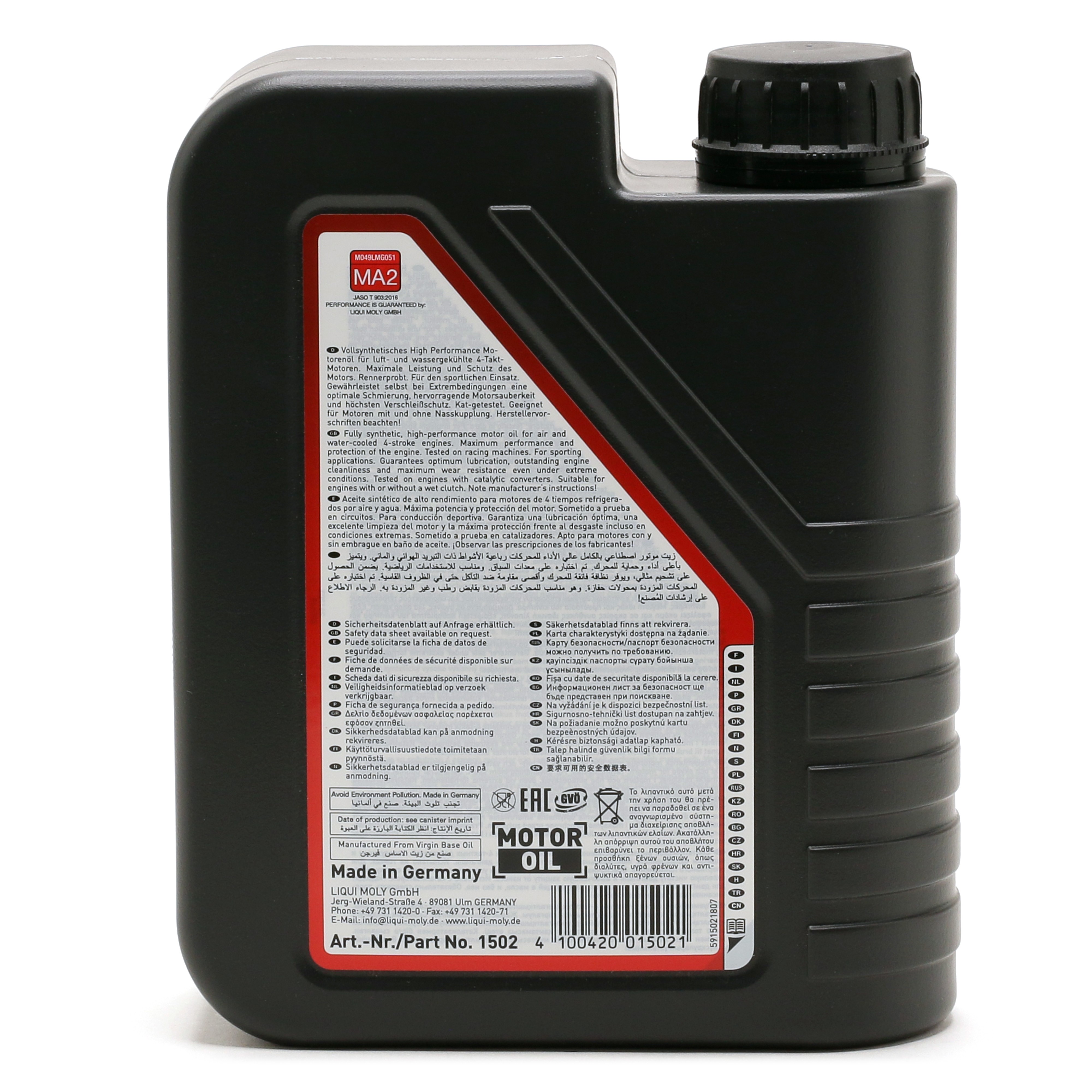 10W-50 Liqui Moly 1502 Racing Synth 4T Motorrad Motoröl