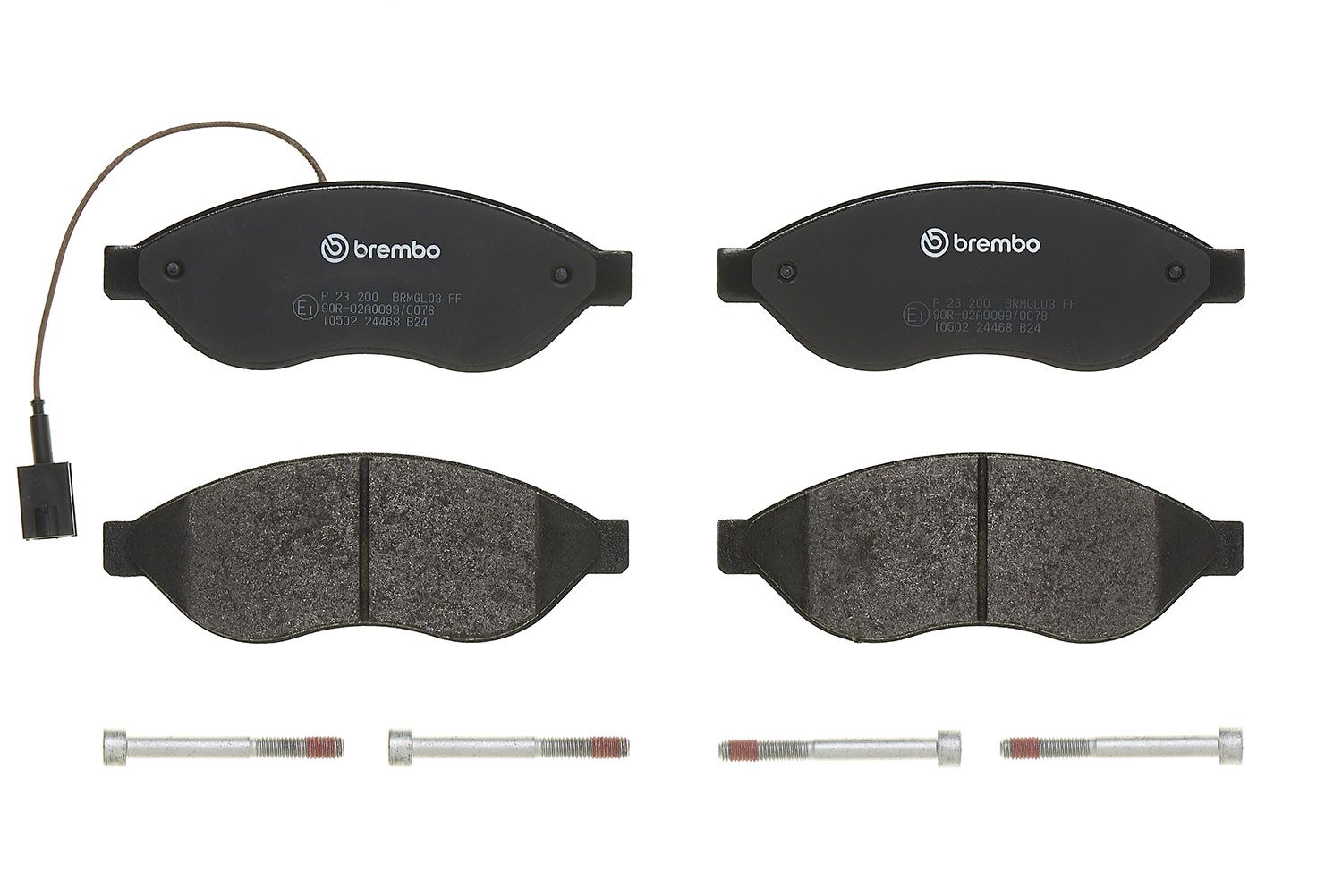 Bremsbelagsatz, Scheibenbremse