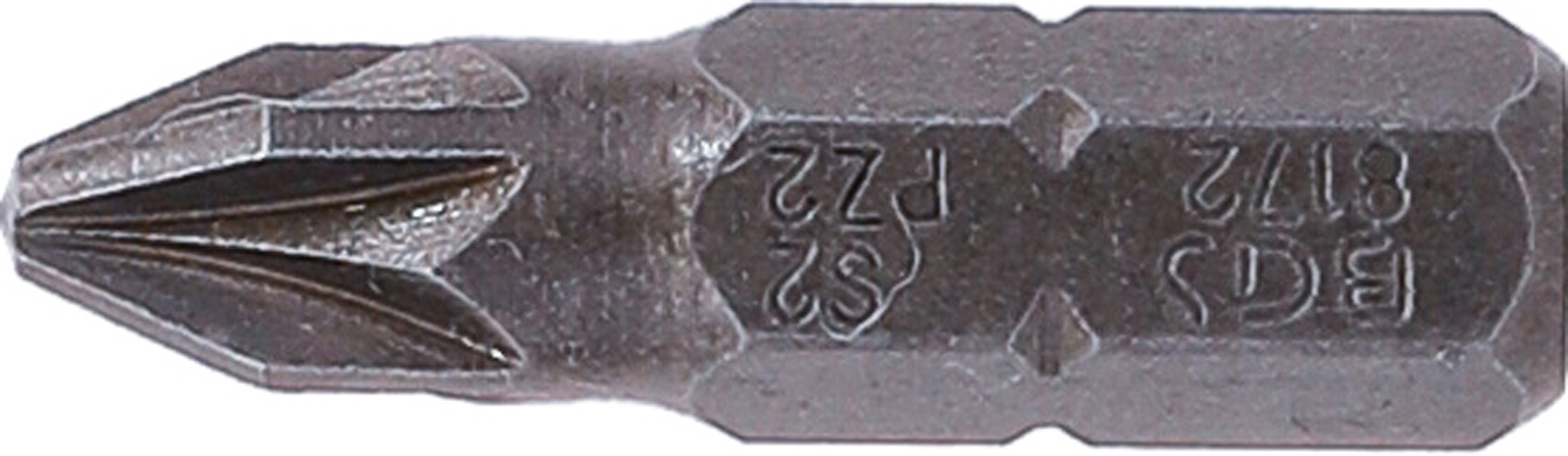 BGS Bit | Länge 25 mm | Antrieb Außensechskant 6,3 mm (1/4") | Kreuzschlitz PZ2