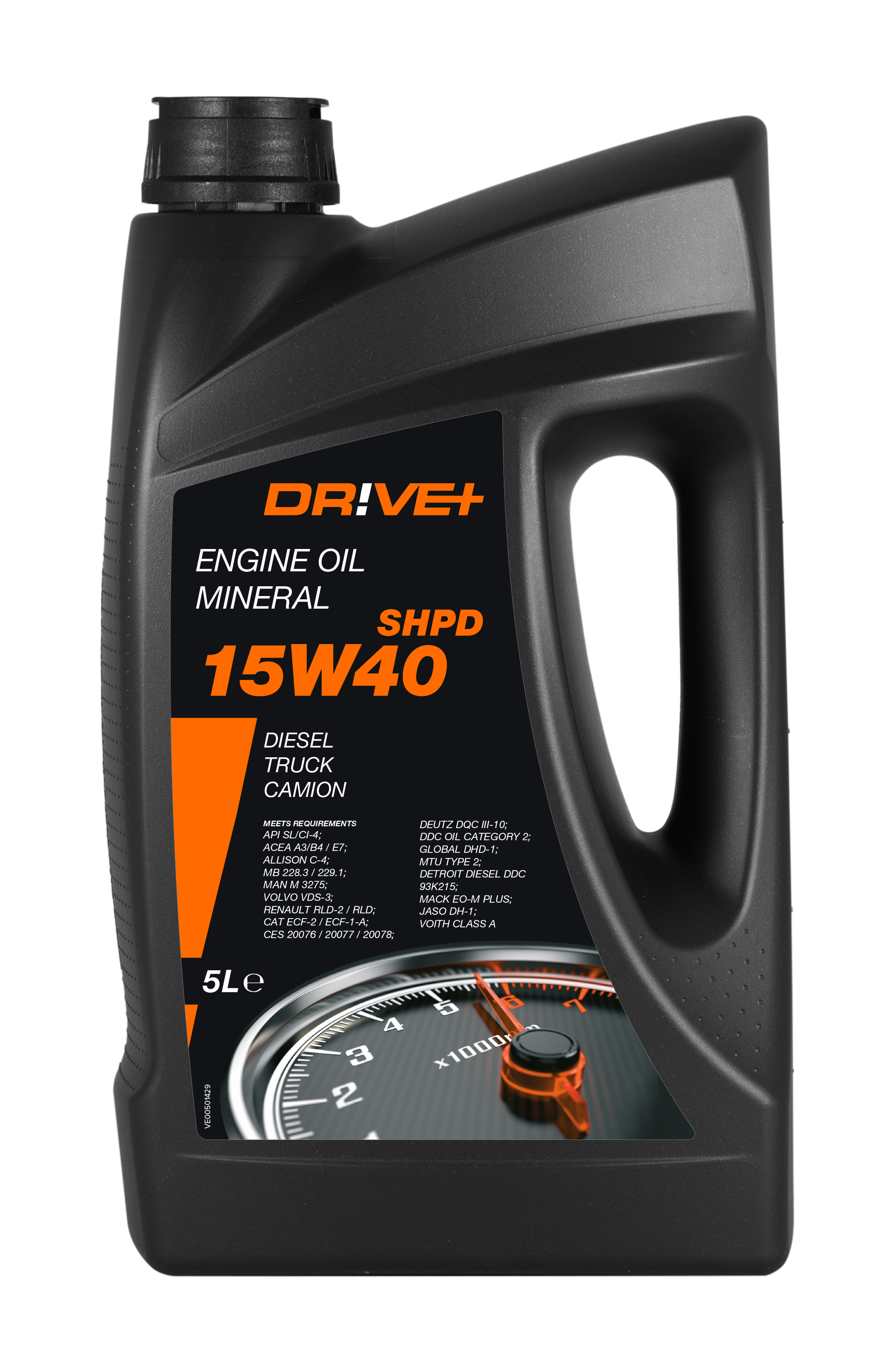 15W-40 Drive+ SHPD Diesel Truck Motoröl 5 Liter