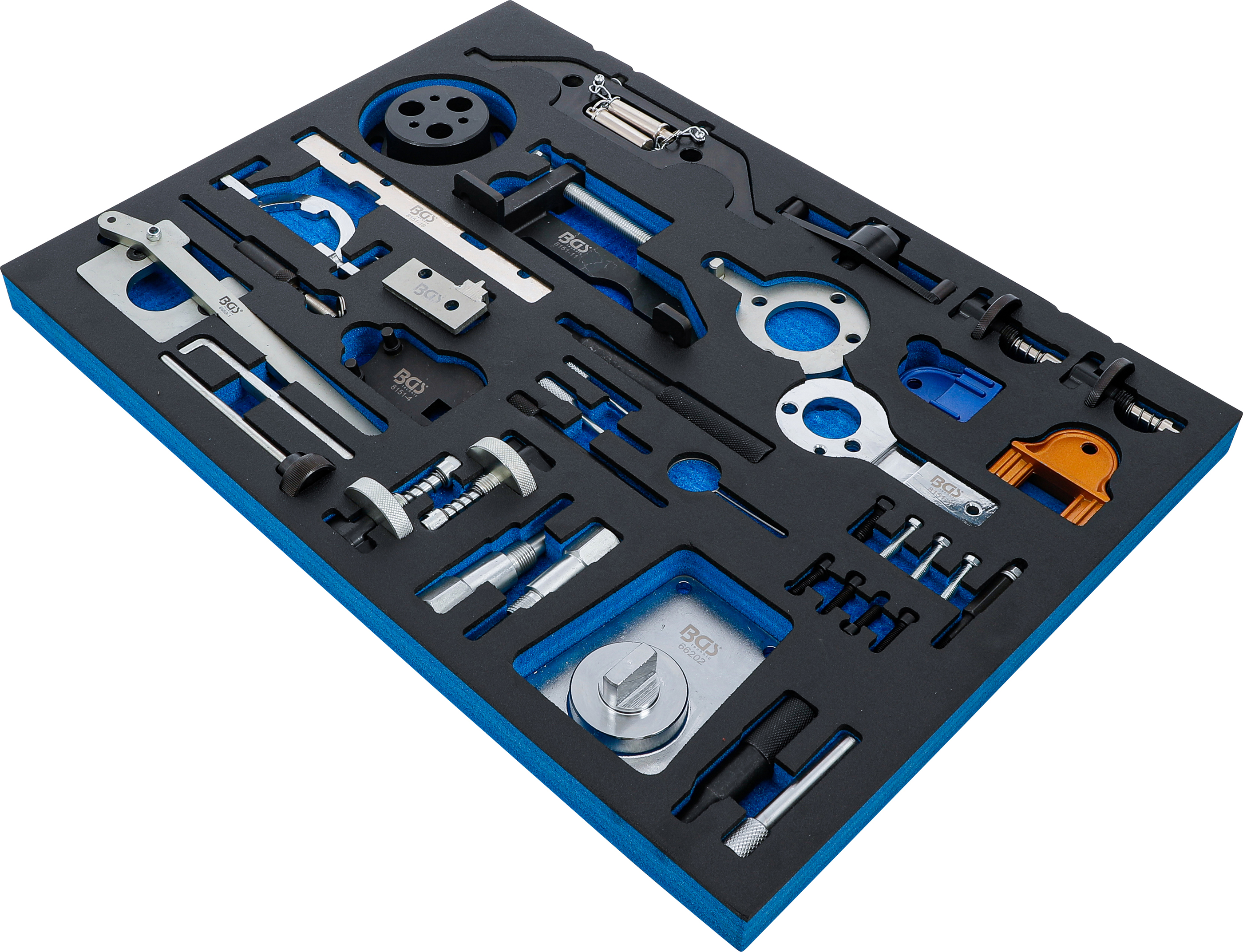 BGS Werkstattwageneinlage 3/3: Motor-Einstellwerkzeug-Satz | für Opel, Chevrolet, Saab, Fiat, Lancia, Suzuki, Ford