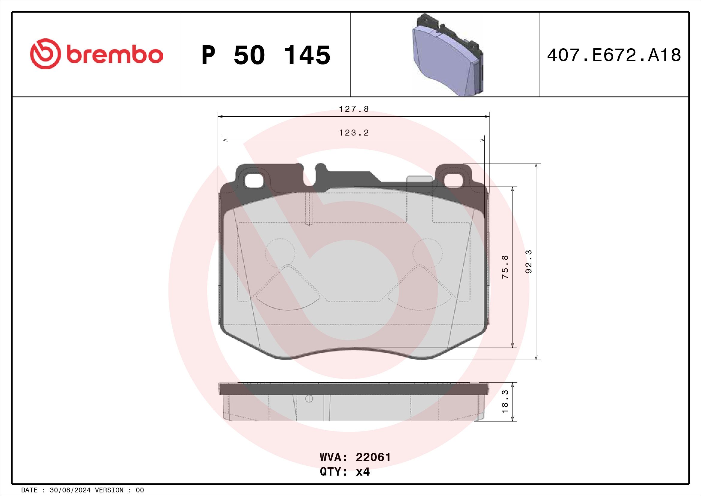 Bremsbelagsatz, Scheibenbremse