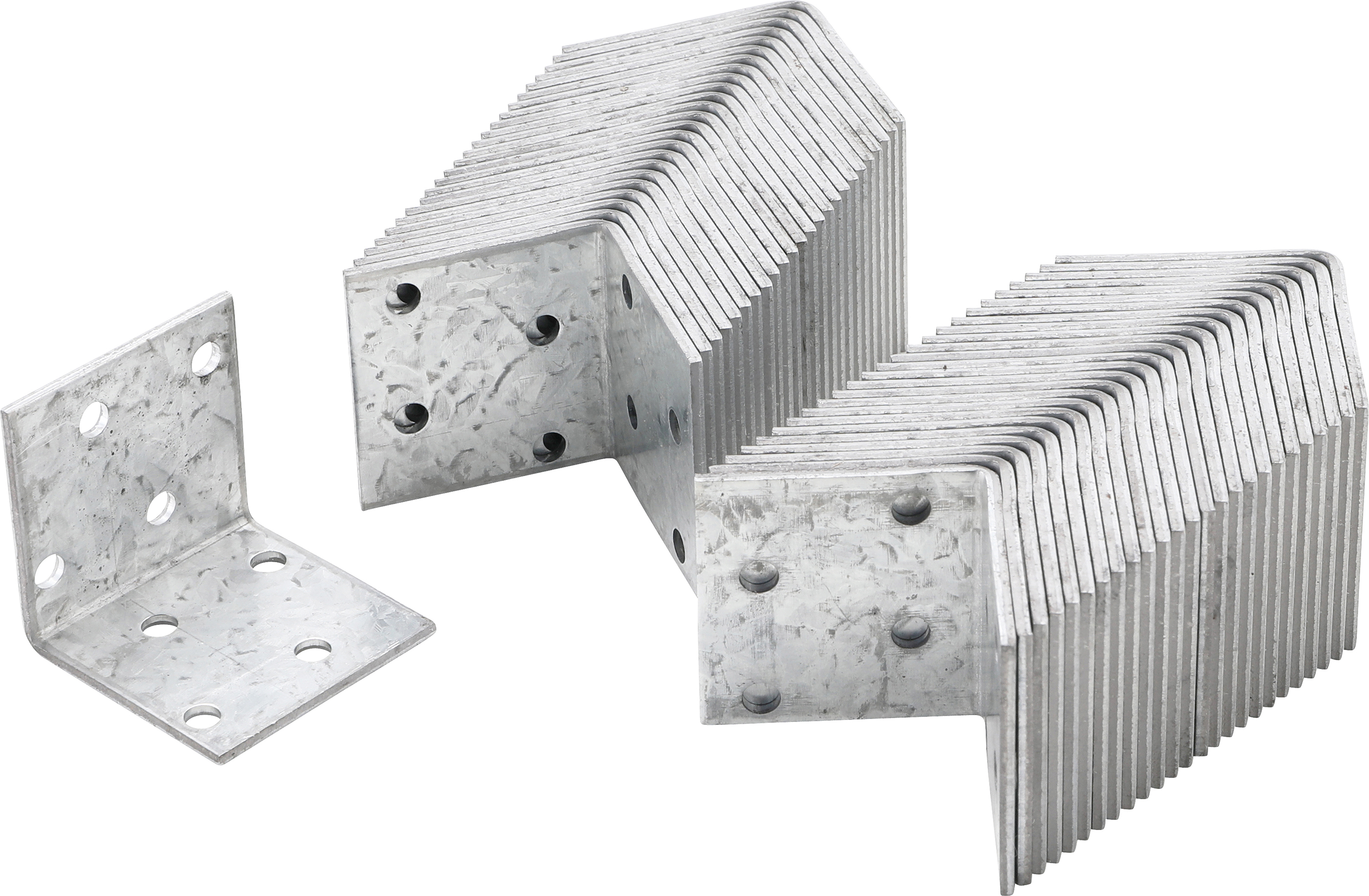 BGS Winkelverbinder | 40 x 40 x 40 x 2 mm | Spar-Pack | 50 Stück