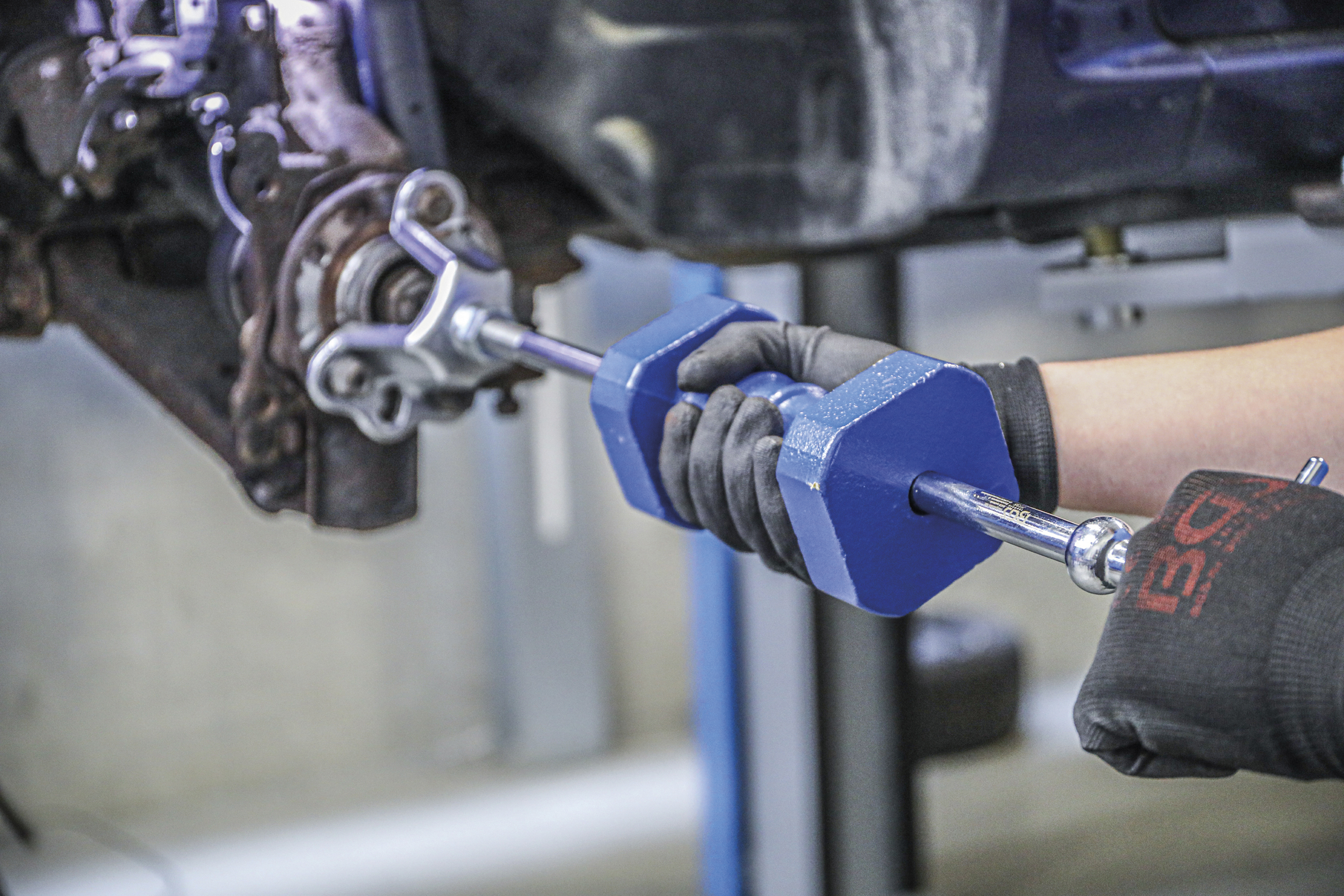 BGS Radnaben-Abzieher | 4- & 5-Loch | Lochkreis 100 - 115 mm | mit Gleithammer