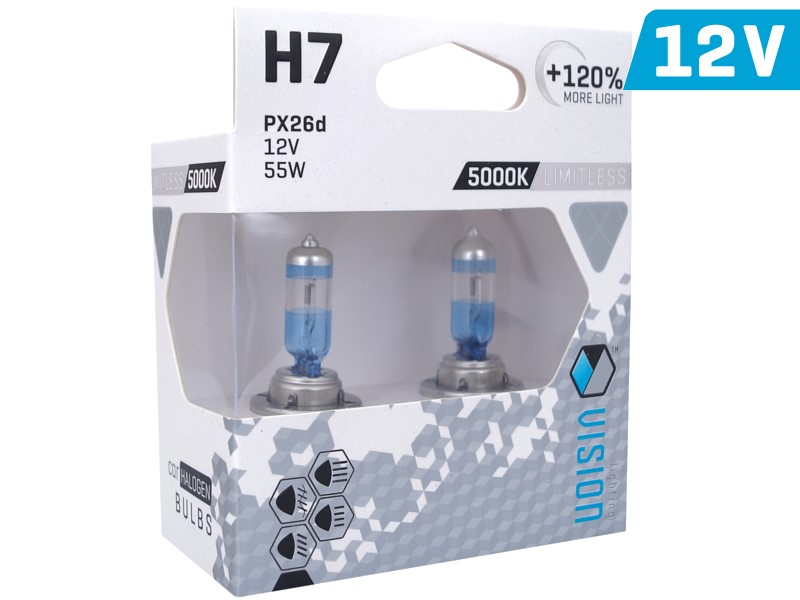 Vision H7 Limitless White Glühlampen +120% Licht Halogen Autolampe 2er