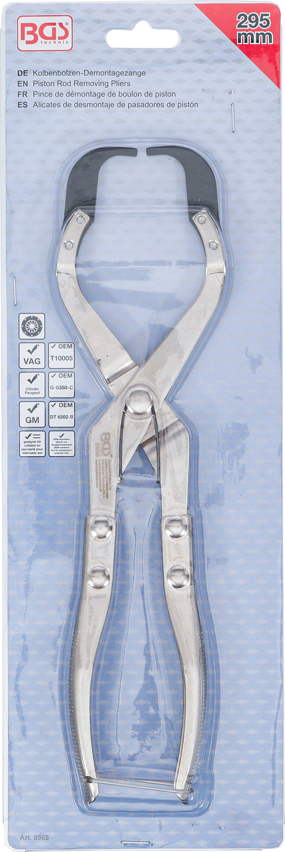 BGS Kolbenbolzen-Demontagezange | für Kupplungs-Geberzylinder