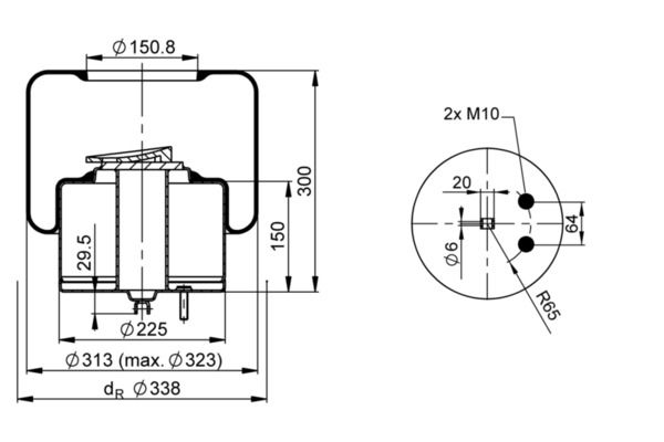 Federbalg, Luftfederung
