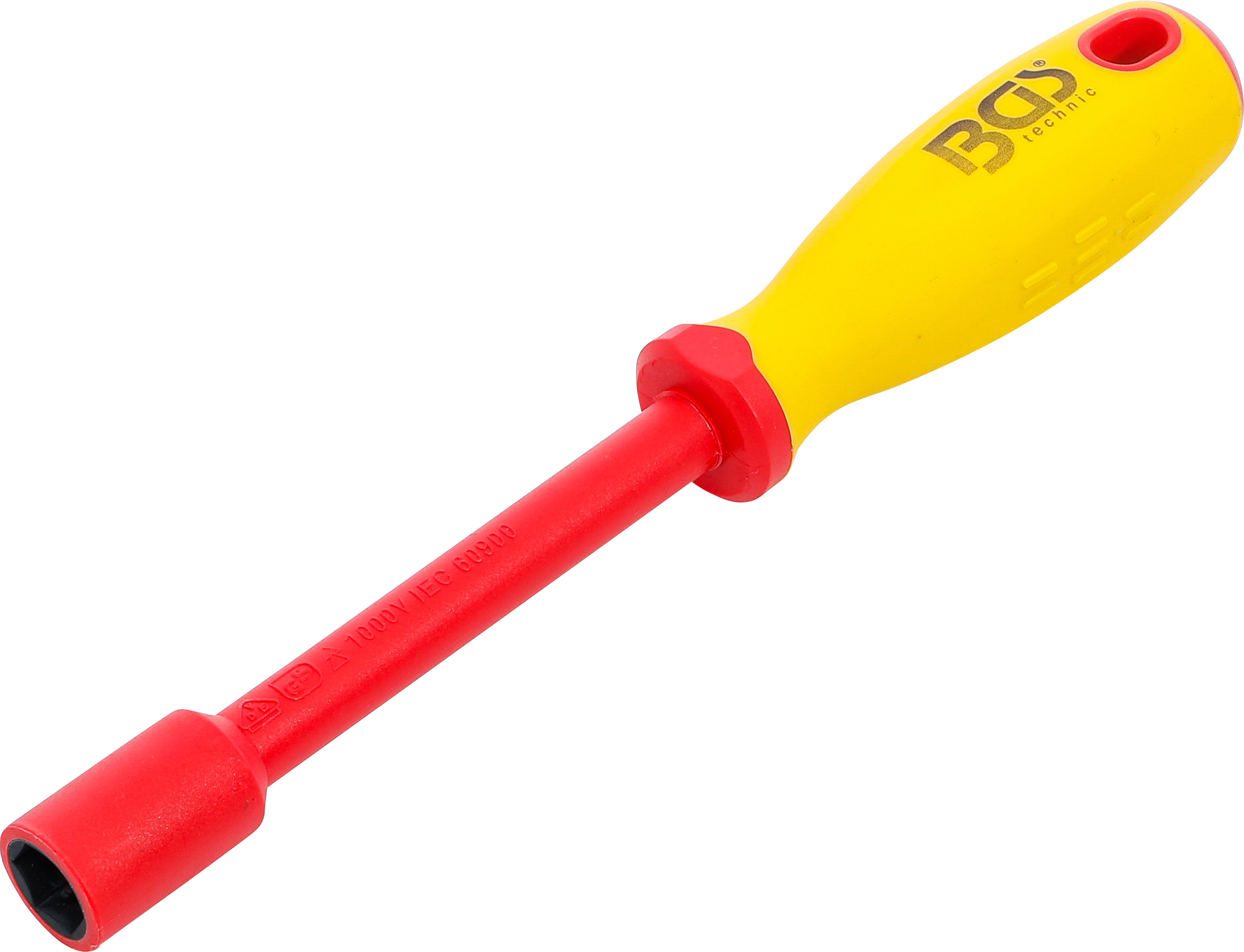 BGS VDE-Steckschlüssel-Schraubendreher | Sechskant | SW 13 mm | Klingenlänge 125 mm