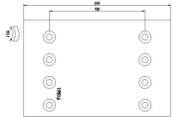 Bremsbelagsatz, Trommelbremse