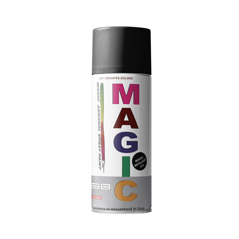 Magic RAL 676 Lackspray Schwarz Metallic 450 ml