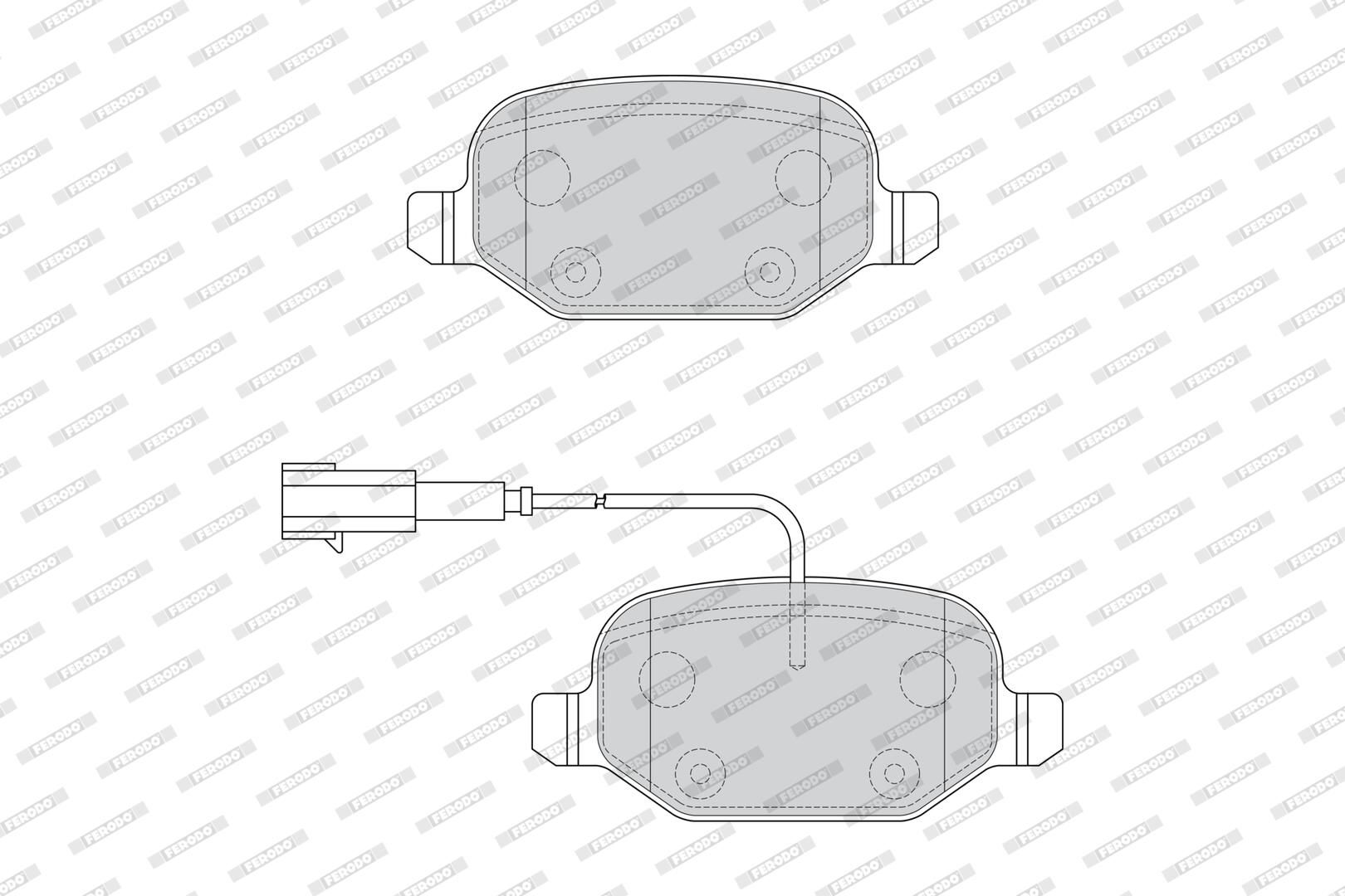 Bremsbelagsatz hinten , passt zu: ALFA ROMEO MITO; FIAT PALIO 0.9-1.6D 07.97-10.18