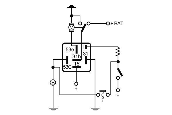 Relais, Wisch-Wasch-Intervall