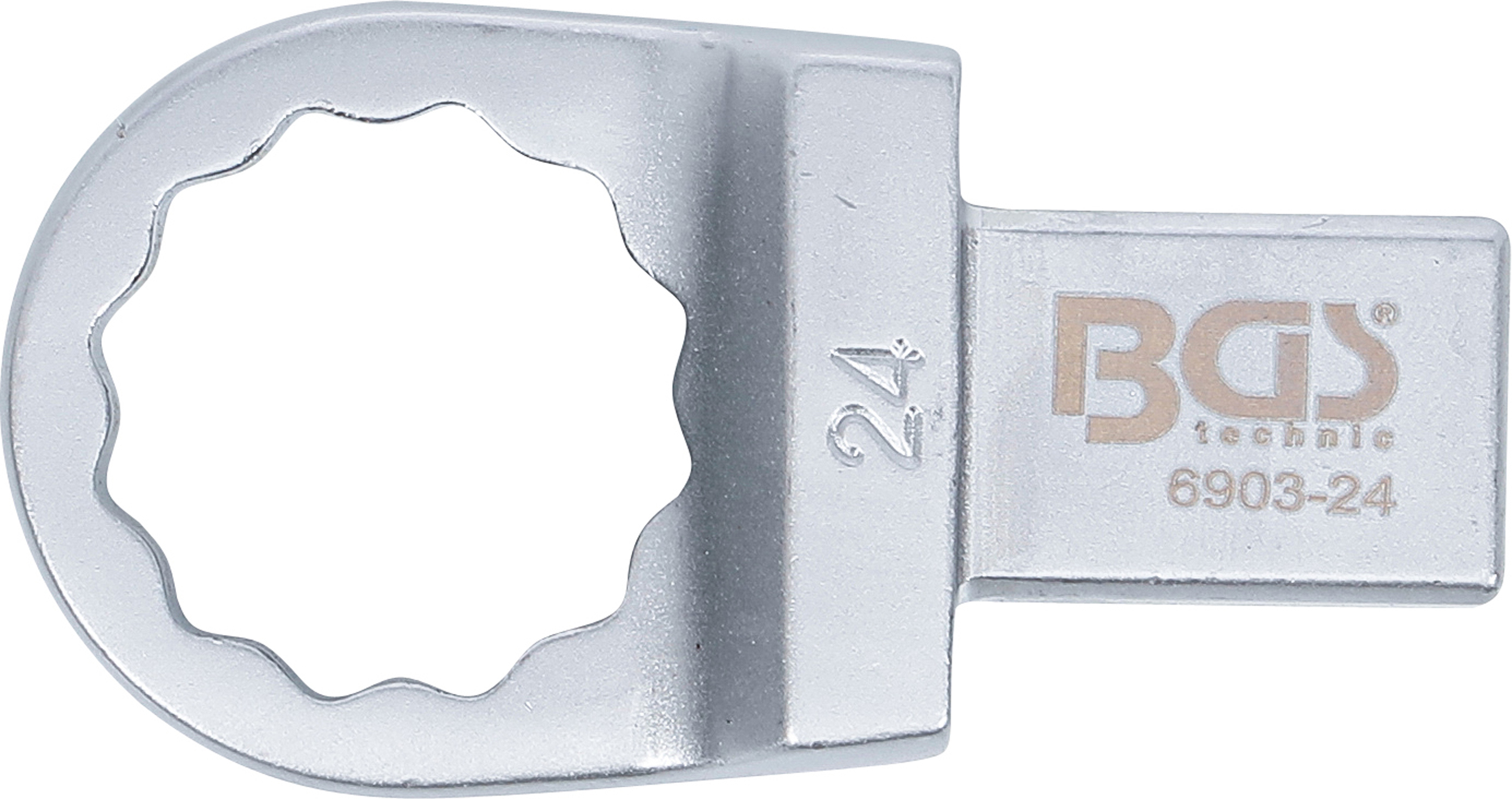 BGS Einsteck-Ringschlüssel | 24 mm | Aufnahme 14 x 18 mm