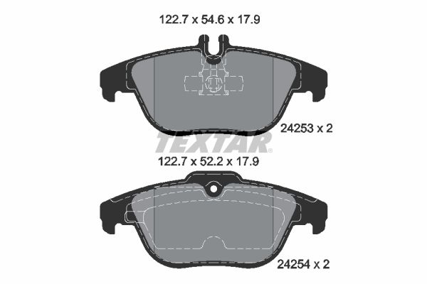 Bremsbelagsatz, Scheibenbremse