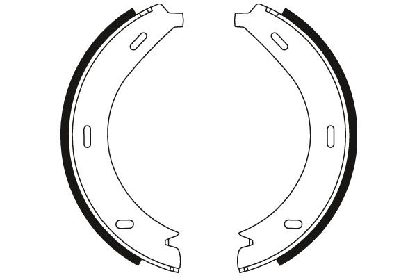 Bremsbackensatz, Feststellbremse