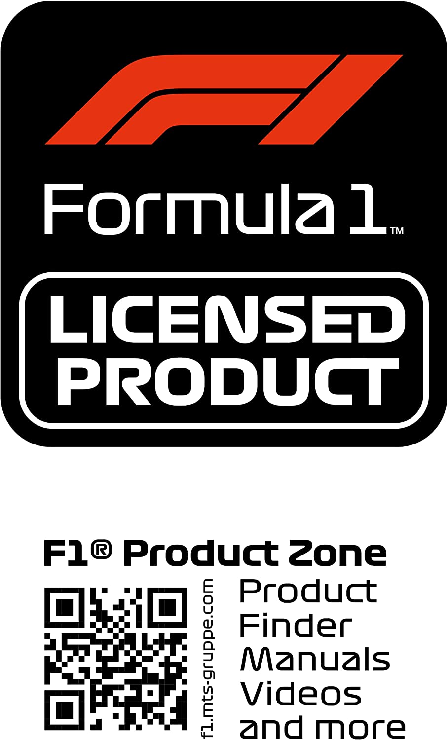 Formula 1 Universal Auto Fußmatten Set CM580 Logo Weiss 4tlg