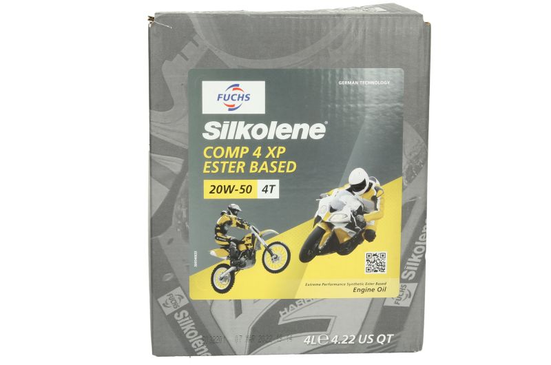 20W-50 Fuchs Silkolene Comp 4 XP Motorrad Motoröl 4 Liter