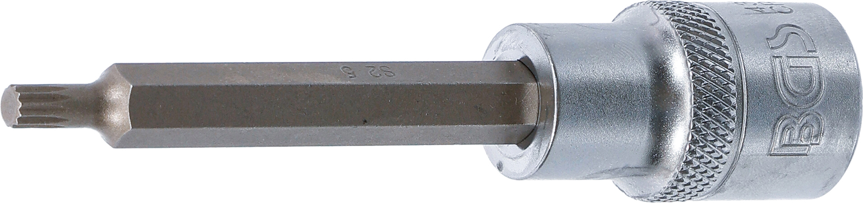 BGS Bit-Einsatz | Länge 100 mm | Antrieb Innenvierkant 12,5 mm (1/2") | Innenvielzahn (für XZN) M5