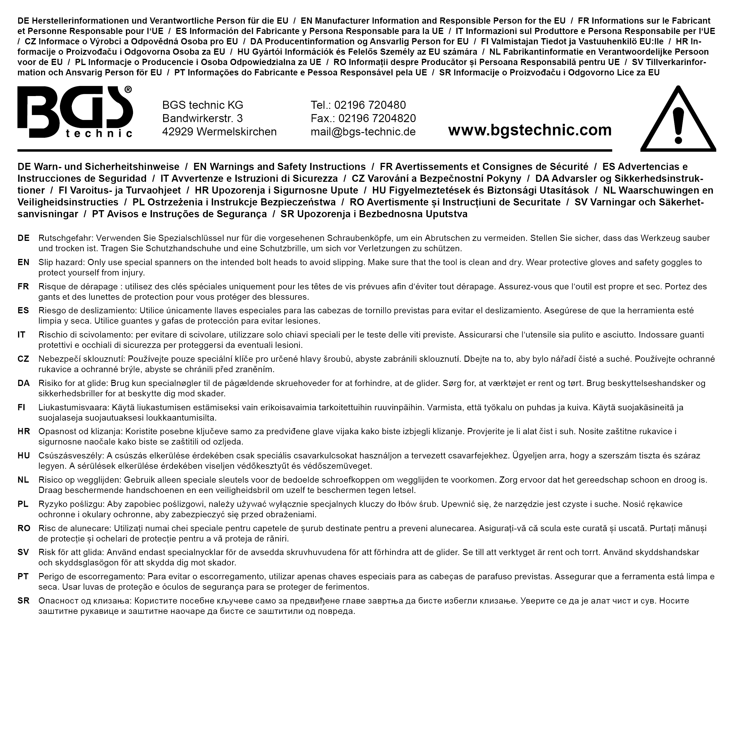 BGS Pfeifenkopfschlüssel-Satz | SW 8 - 19 mm | 12-tlg.