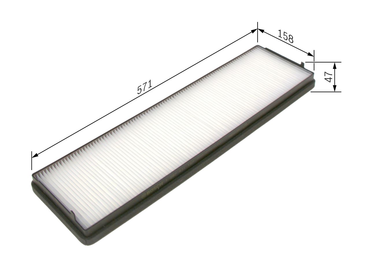 Filter, Innenraumluft “BOSCH Partikelfilter , 571 mm, 157 mm”