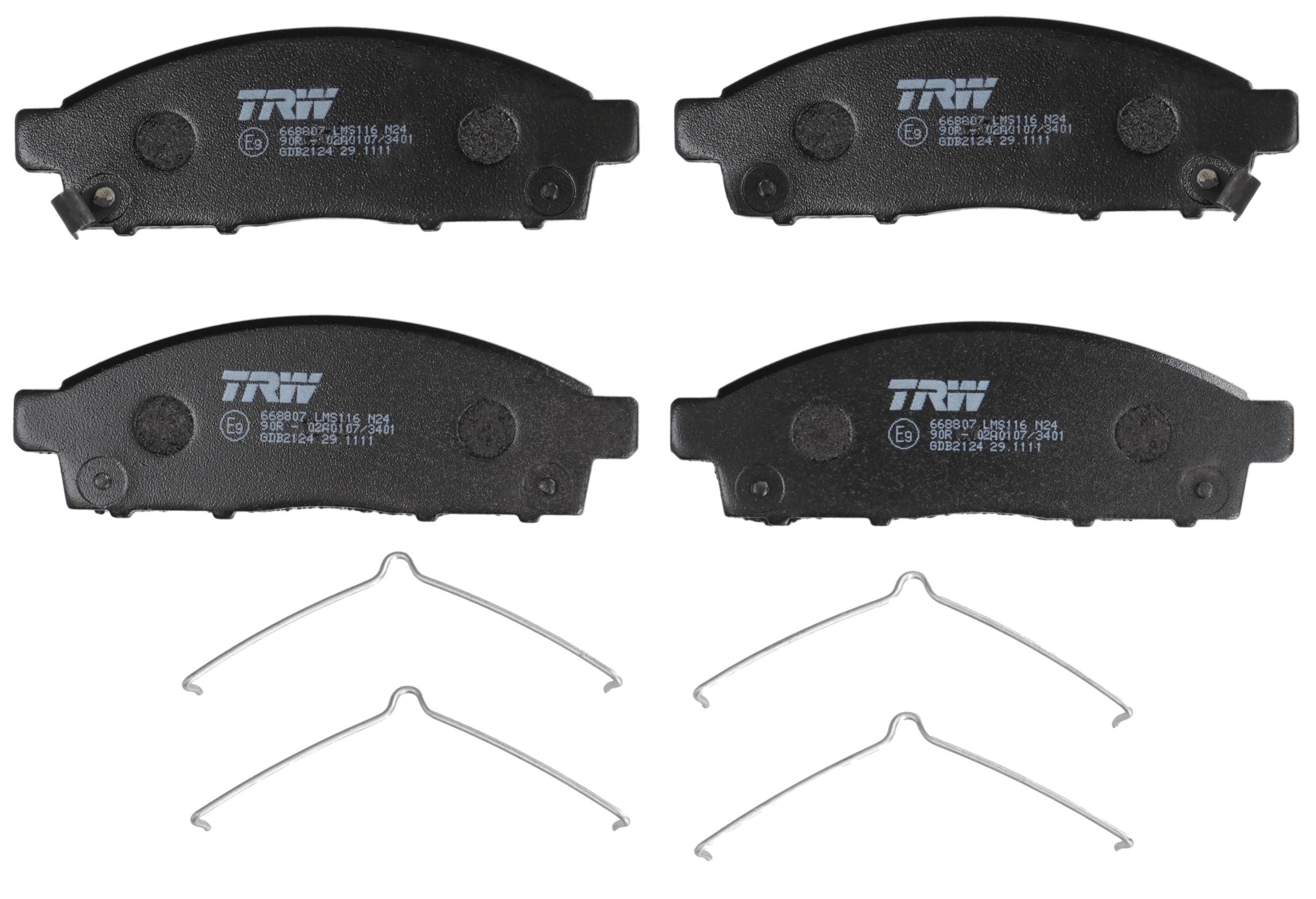 Bremsbelagsatz, Scheibenbremse