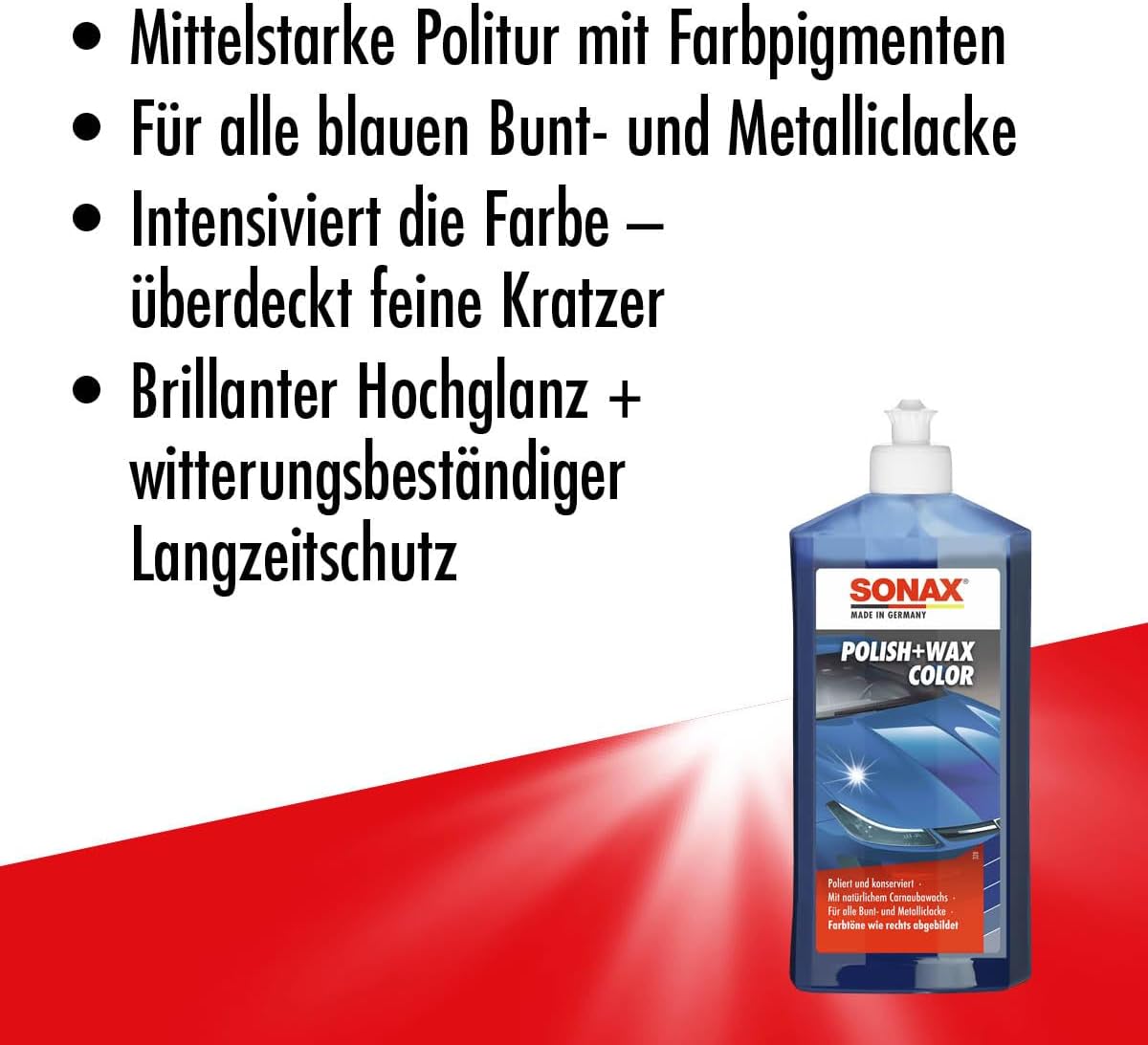 Sonax Polish & Wax Color NanoPro Blau 500 ml