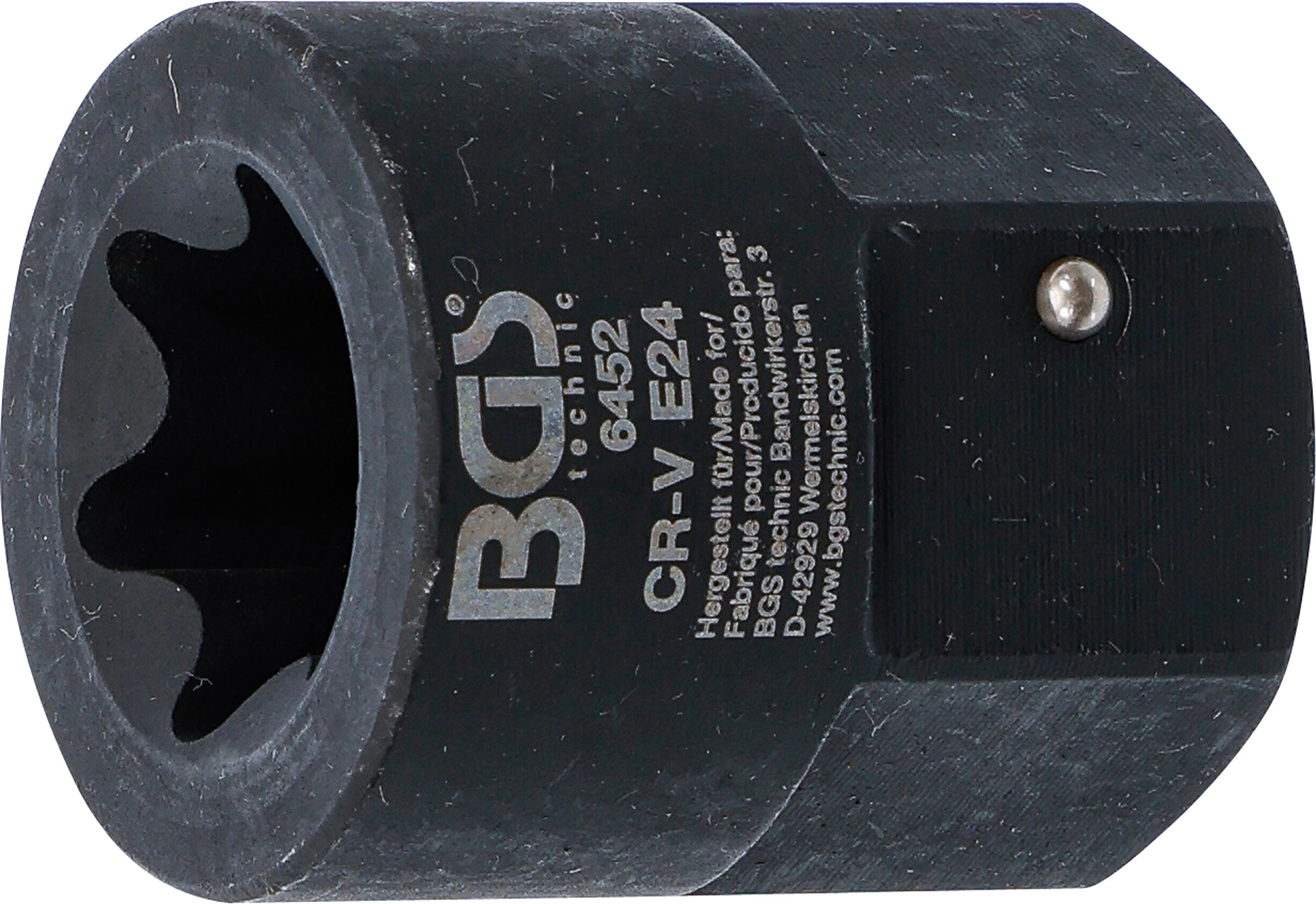 BGS Bremssattel-Einsatz | E-Profil (für Torx) | für MAN TGA | Antrieb Außensechskant 30 mm | SW E24