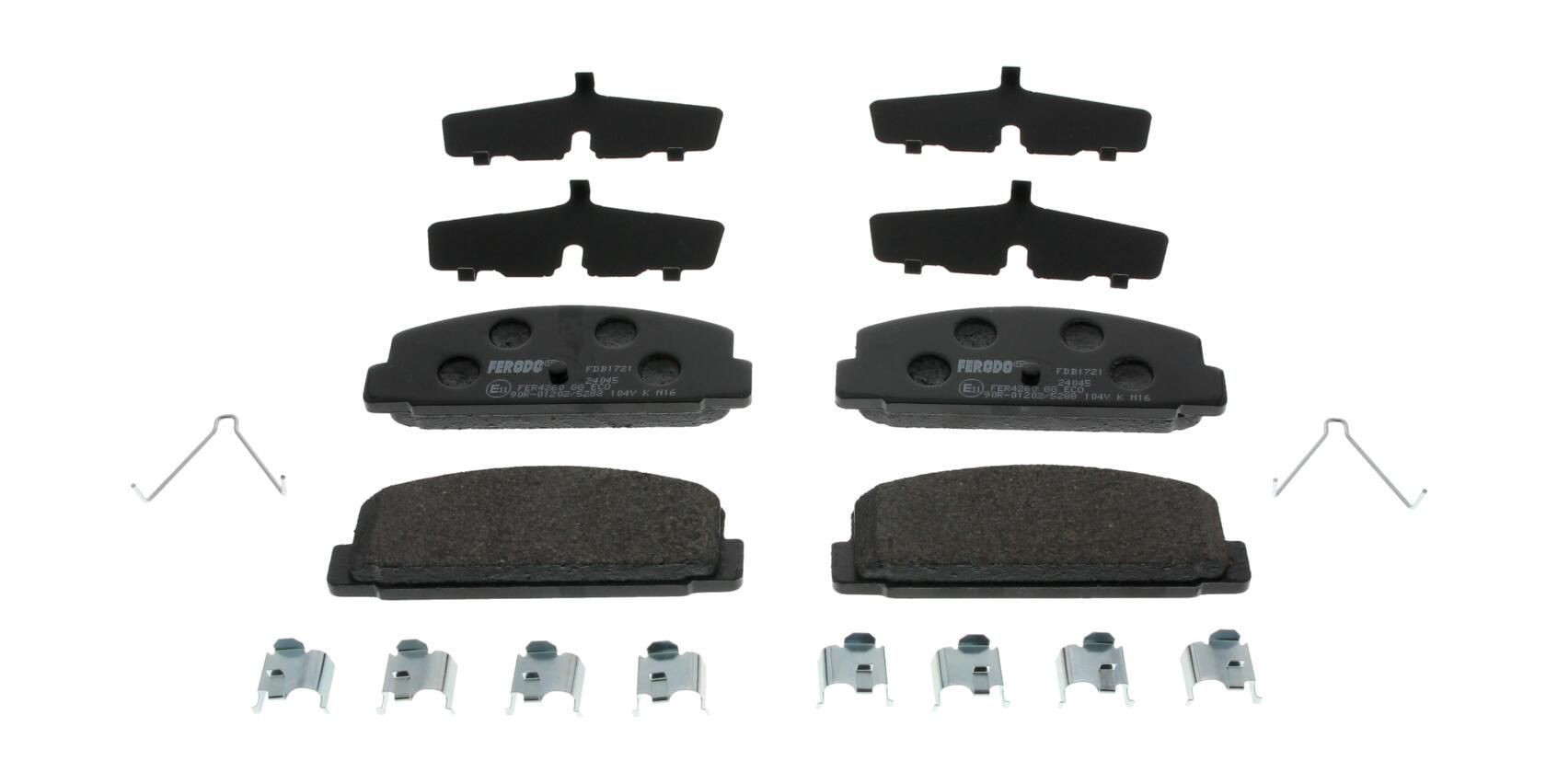 Bremsbelagsatz, Scheibenbremse