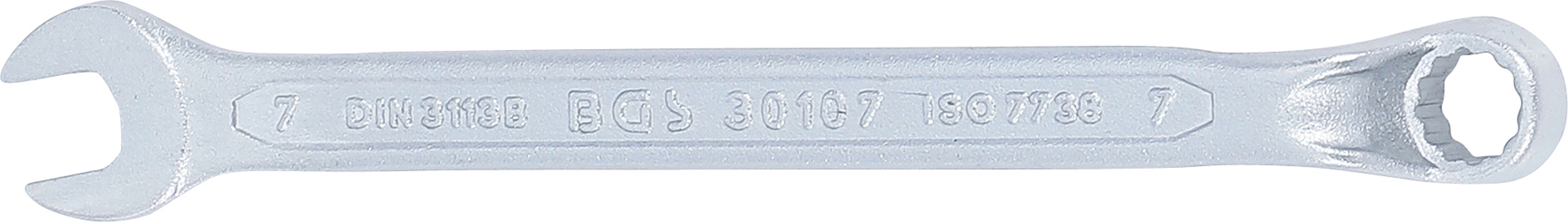BGS Maul-Ringschlüssel, gekröpft | SW 7 mm
