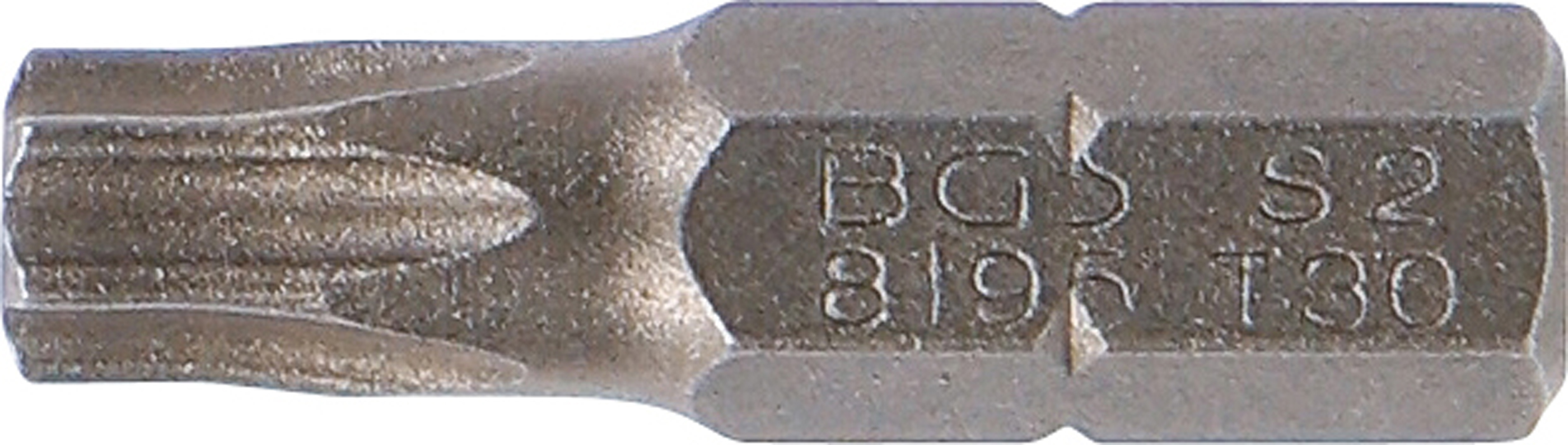 BGS Bit | Länge 25 mm | Antrieb Außensechskant 6,3 mm (1/4") | T-Profil (für Torx) T30