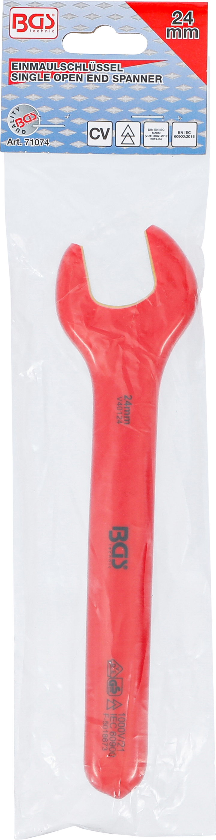 BGS VDE-Einmaulschlüssel | SW 24 mm