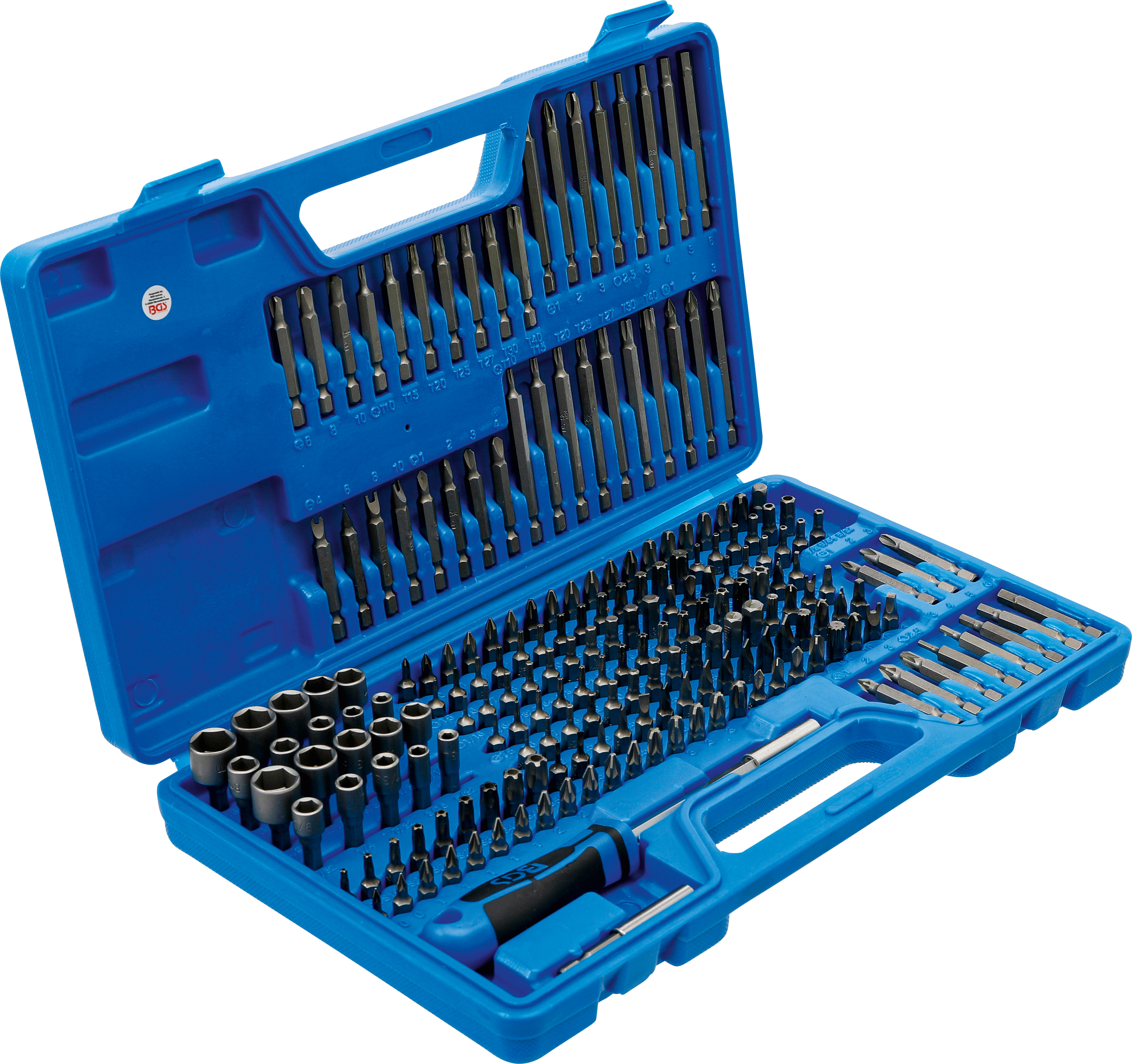 BGS Universal-/Sicherheits-Bit-Satz | Antrieb Außensechskant 6,3 mm (1/4") | 208-tlg.